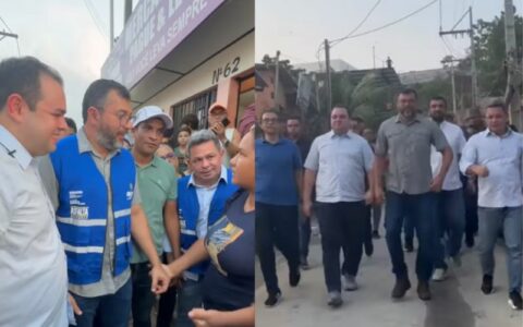 Wilson e Roberto Cidade são vistos em caminhada com clima de 'pré-campanha' na zona Leste