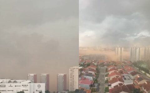 Tempestade de areia atinge bairro Ponta Negra e assusta moradores