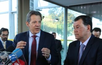 Haddad e Braga (Foto: Valter Campanato/Agência Brasil)