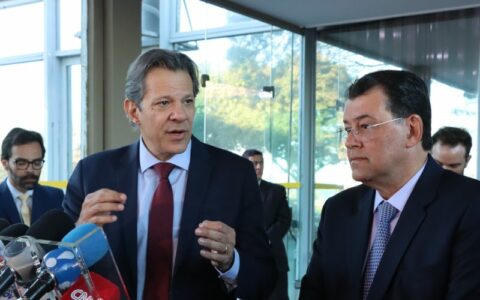 Haddad e Braga (Foto: Valter Campanato/Agência Brasil)