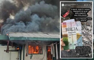 Bíblia é encontrada intacta após incêndio em churrascaria na zona Centro-Sul