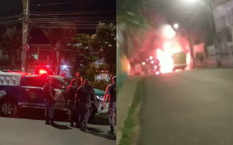 Trio é preso após ataques a ônibus e viatura da PM em Manaus