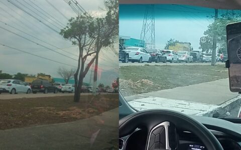Acidente causa engarrafamento na Av. das Torres