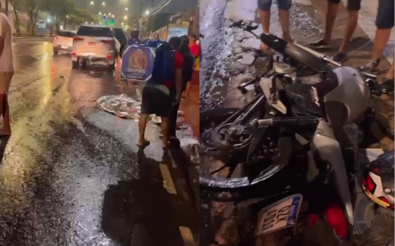Motorista atropela e mata motociclista em Manaus