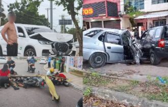 Primeiro dia de 2024 é marcado por acidentes de trânsito em Manaus