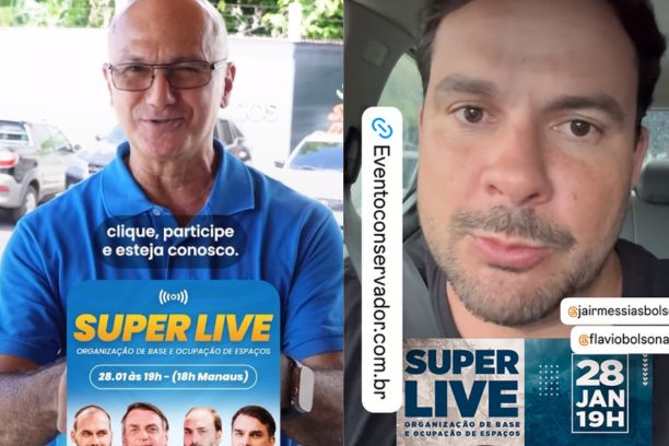 ‘Superlive’: políticos do AM começam a divulgar live bolsonarista
