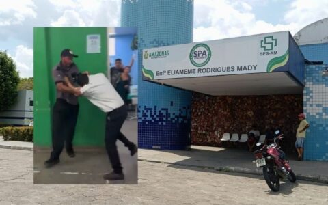 Vídeo: paciente e agente de portaria brigam em SPA de Manaus