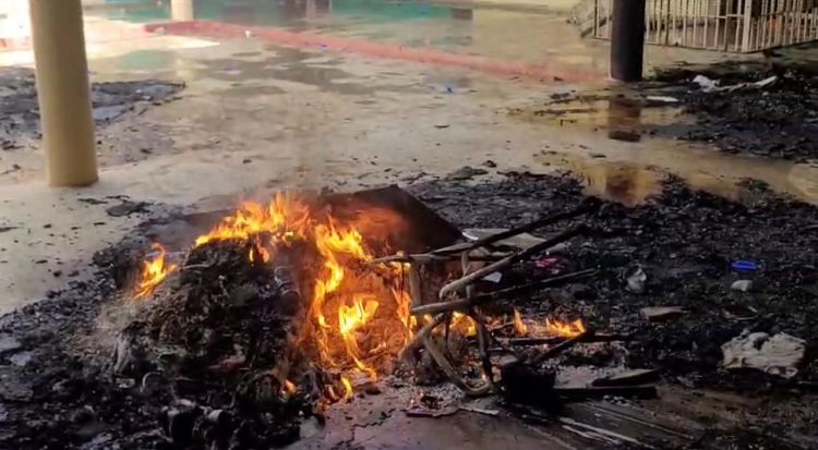 Imagens mostram fogo e salas destruídas após rebelião em presídio de Itacoatiara