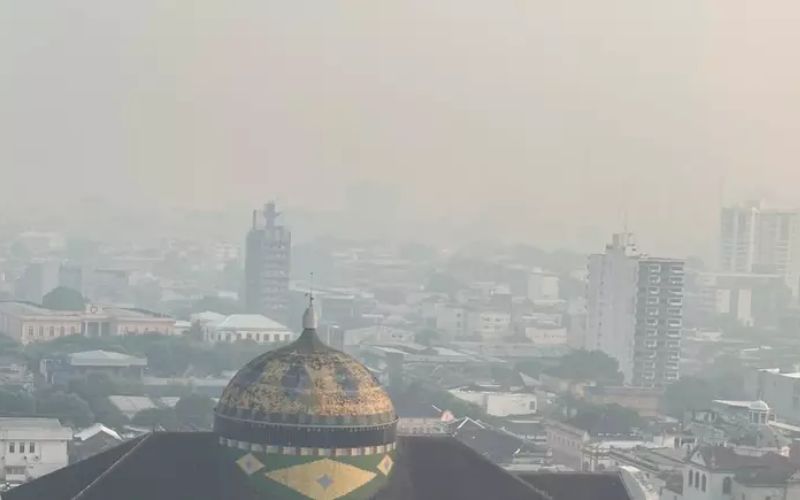 Estiagem e fumaça castigam Manaus e a colocam no topo do ranking de desastres