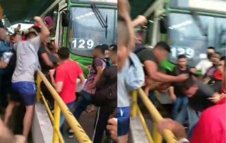 homem-e-agredido-por-passageiros-no-t2-foto-reproducaoredes-sociais