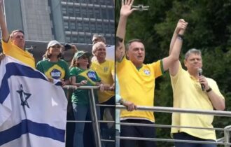 Michelle e Tarcísio de Freitas citam Israel em discursos na Paulista