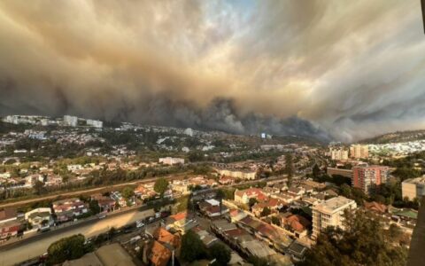 alguns-dos-incendios-no-chile-podem-ter-sido-causados-intencionalmente-diz-governador-foto-reproducaocorpo-de-bombeiros-do-chile