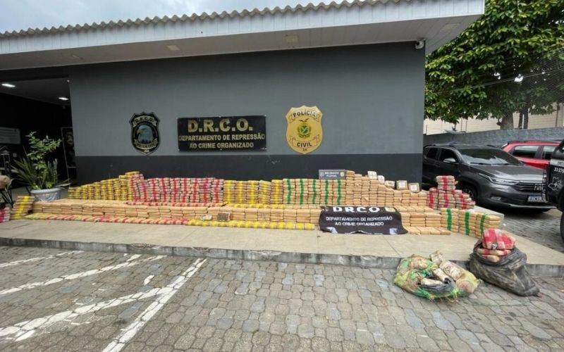 Polícia apreende quase uma tonelada de drogas avaliadas em R$ 9,5 milhões no AM
