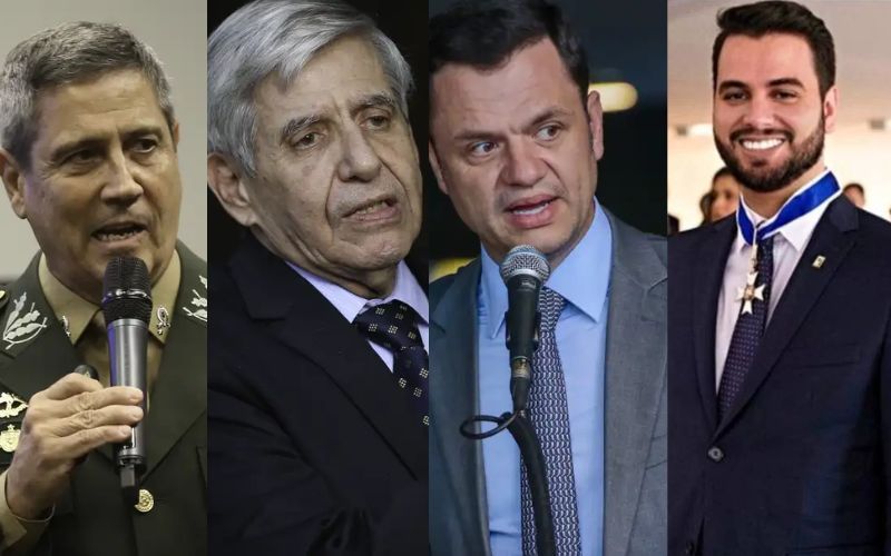 PF mira Braga Netto, Augusto Heleno, Torres e ex-assessor de Bolsonaro