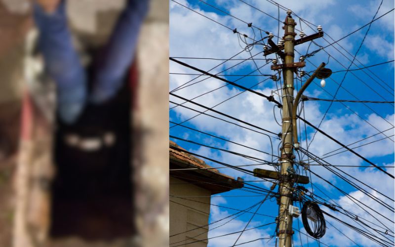 Homem morre ao tentar roubar cabos de alta tensão de poste de energia elétrica
