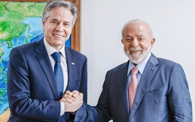 Blinken diz a Lula que discorda de comparação de Gaza com Holocausto
