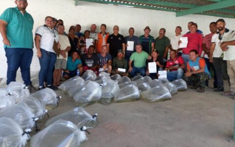 Sepror entrega 90 mil alevinos em Rio Preto da Eva e chega a 379 mil entregues em todo o AM