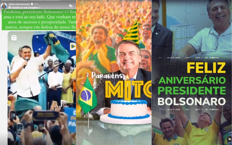 Direita do AM parabeniza Bolsonaro pelo seu aniversário