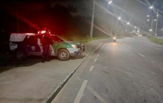 Após ataques com pedras, polícia e agentes de trânsito fiscalizam Rapidão Tarumã