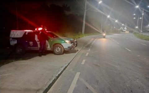 Após ataque com pedras, polícia e agentes de trânsito fiscalizam Rapidão Rodoanel