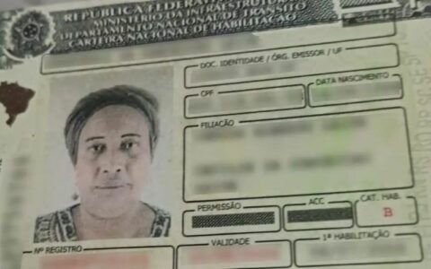 Foto da carteira de motorista