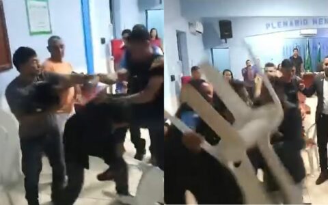 Vereadores 'saem no soco' em confusão na Câmara de Ipixuna