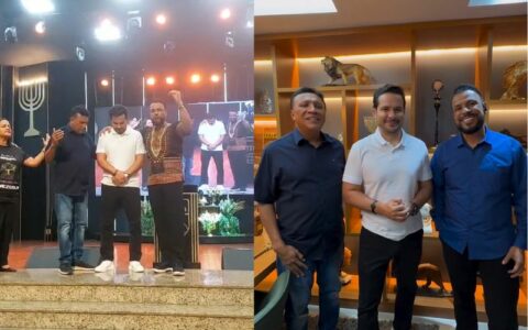 Alberto Neto e Marcel Alexandre recebem orações de Renê Terra Nova
