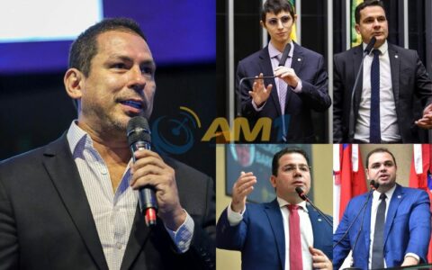 Marcelo Ramos (Foto: Reprodução/Instagram/Marcelo Ramos), Amom Mandel (Foto: Divulgação/Câmara dos Deputados), Capitão Alberto Neto (Foto: Divulgação/Assessoria/Alberto Neto), Roberto Cidade (Foto: Joel Arthus/Aleam) e Wilker Barreto (Foto: Artur Gomes/Aleam)