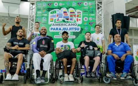 Com apoio do Governo do Amazonas, paratletas participam do I Campeonato Pan Americano de Para Jiu-Jitsu, no Vasco Vasques