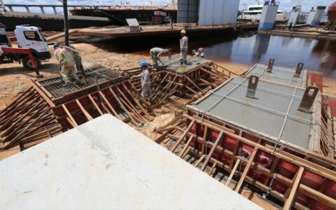 Obras do píer turístico de Manaus entram na reta final