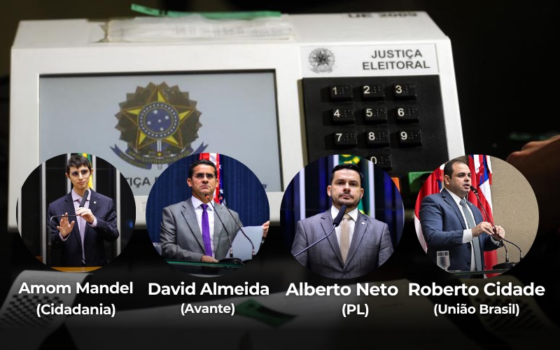 Pesquisa aponta empate técnico entre pré-candidatos à Prefeitura de Manaus