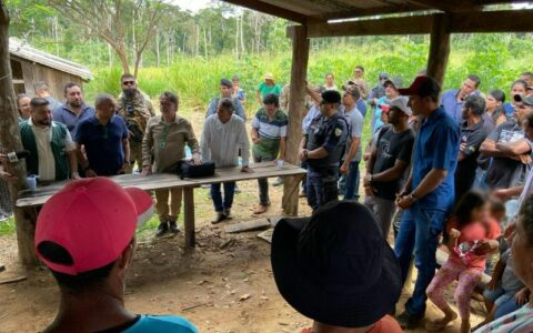 operação conjunta em área alvo de disputa fundiária no interior do AM