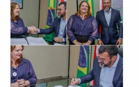 Wilson Lima empossa nova secretária da SES-AM, Nayara Maksoud