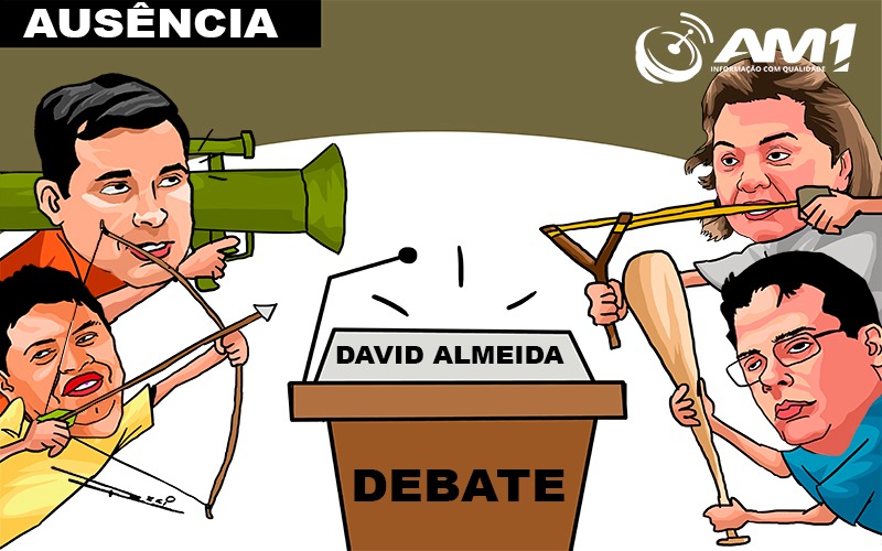 Rivais se incomodam com ausência de David em 1º debate