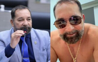 Vereador tira a camisa para mandar mensagem aos eleitores de Manaus