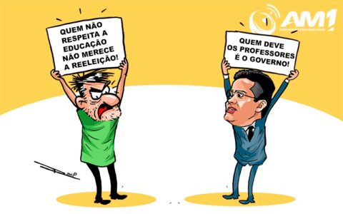 David rebate cobrança de professores e 'joga a conta' para Wilson Lima 