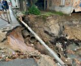 Chuva e deslizamento de terra geram risco de desabamentos na zona Leste de Manaus