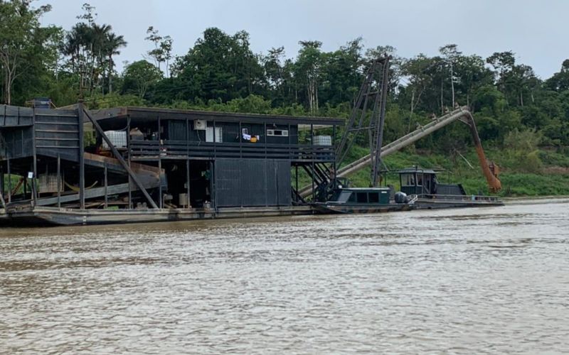 MPF denuncia garimpo ilegal no rio Juruá em Carauari