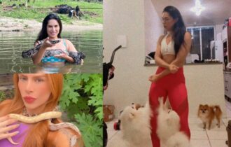 Cães e serpentes de Djidja Cardoso estariam sendo drogados e usados em rituais