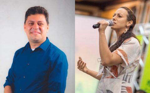 Marcelo Amil e Natália Demes