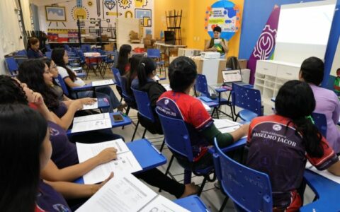 Ouvidoria do TCE-AM leva programa ‘Aluno Ouvidor’ ao município de Manaquiri (Foto: Filipe Jazz / TCE)