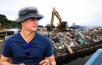David volta a falar de ecobarreiras após retirada de 700 toneladas de lixo do rio Negro
