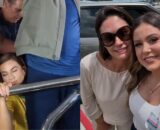 Alberto Neto e Coronel Menezes colocam as filhas para recepcionar casal Bolsonaro