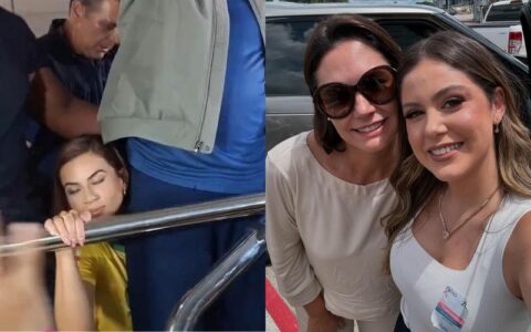 Alberto e Menezes colocam as filhas para recepcionar casal Bolsonaro