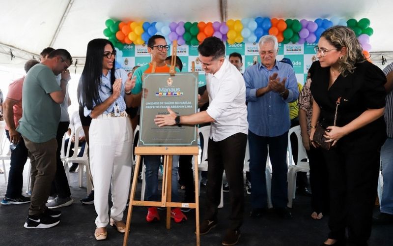 (Foto: Clóvis Miranda/Semcom) Prefeito amplia rede de saúde com entrega da USF Frank Abrahim Lima