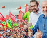 Lula e Boulos em evento do Dia do Trabalhador (Foto: Ricardo Stuckert/Presidência da República)