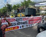 Manifestação reúne agentes da Segurança Pública em frente à sede do Governo do AM (Foto Celso MaiaPortal AM1) (3)