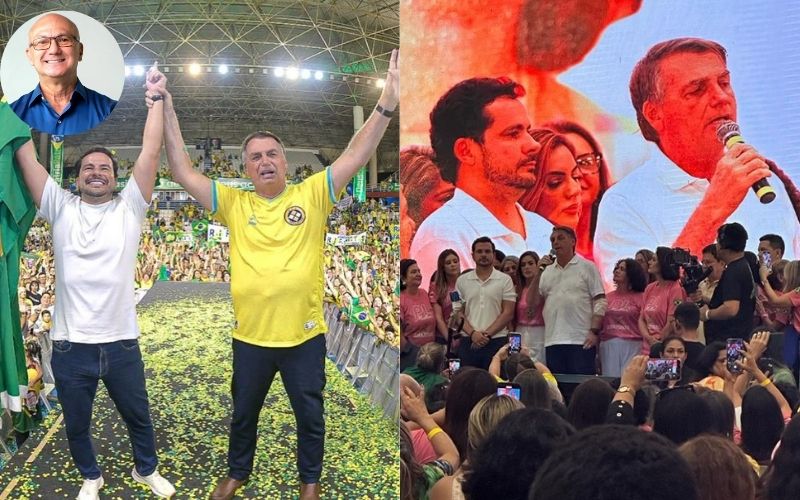 Mesmo de longe, Menezes espreita os passos de Bolsonaro em Manaus