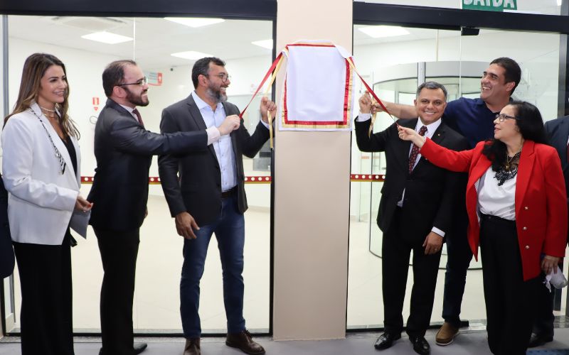 O governador Wilson Lima disse que fez questão de estar presente na inauguração e parabenizou o Ministério Público pela nova sede - (Foto: Divulgação/MPE) Ministério Público do Amazonas entrega sede própria a Manacapuru