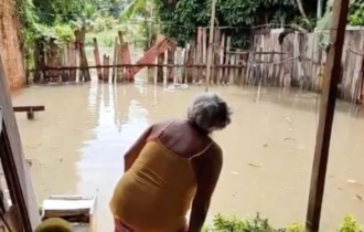 No Dia das Mães, chuva forte causa alagações em Itacoatiara